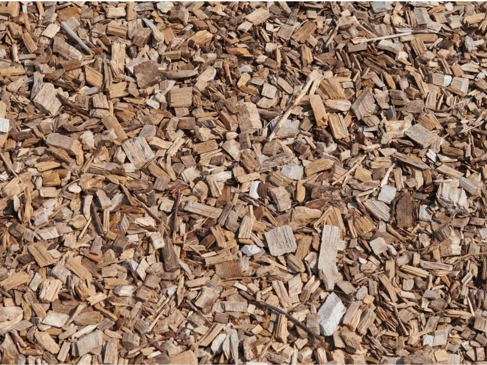 Biomasa de madera procesada